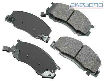 Akebono act716 brake pad or shoe, front-proact ultra premium ceramic pads