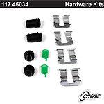 Centric parts 117.45034 rear disc hardware kit