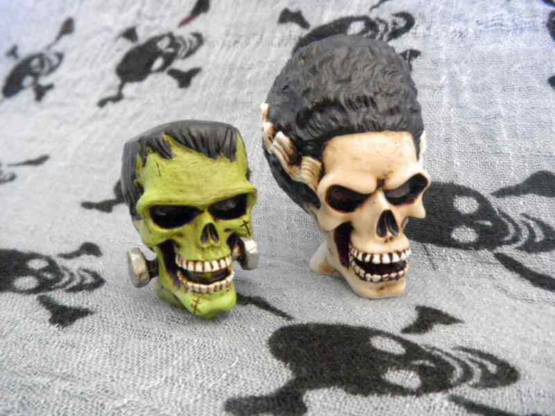 Diy frankenstein bride monster skull custom shift lever shifter knob lot handle