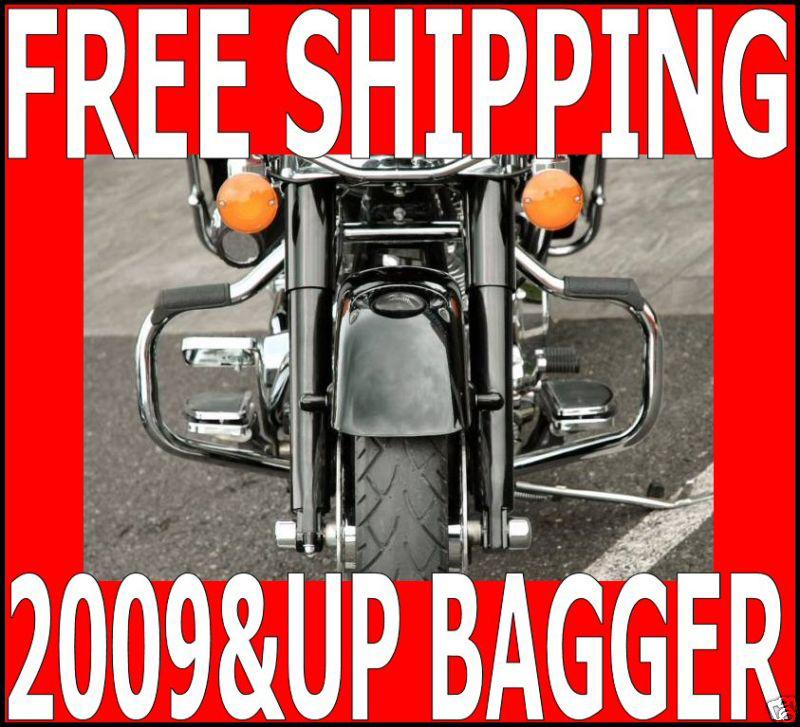 Chrome mustache bar engine crash guard 2009-2014 harley touring flht flhx flhr