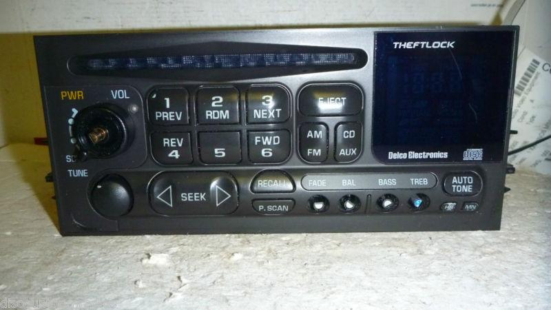 95-02 chevrolet tahoe yukon safari suburban silverado sierra radio cd 15071234* 