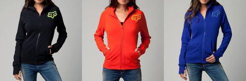 Fox racing womens disperse zip hoody 2013