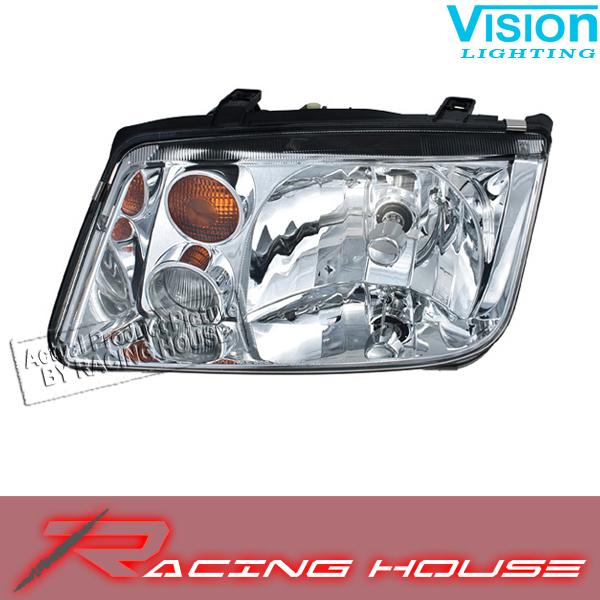 L/h headlight driver side lamp kit unit 1999-2002 vw mk4 jetta w/fog model