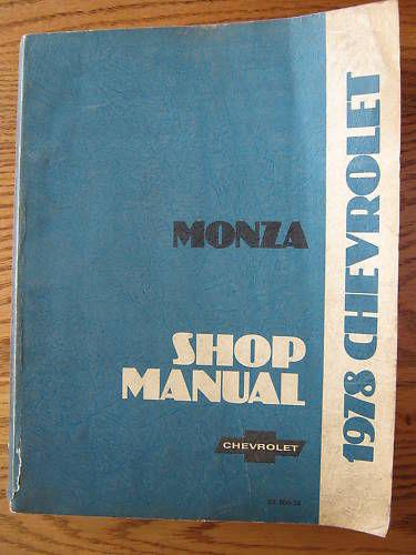 1978 chevrolet monza shop manual st300-78 original