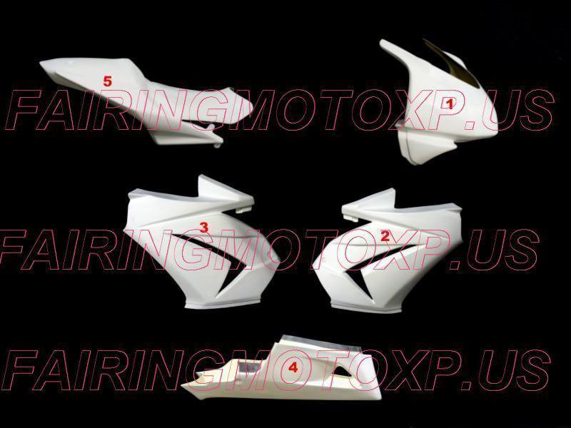 Fairing fiberglass kawasaki zx ex 250 2008 2009 2010 not paint complete set race