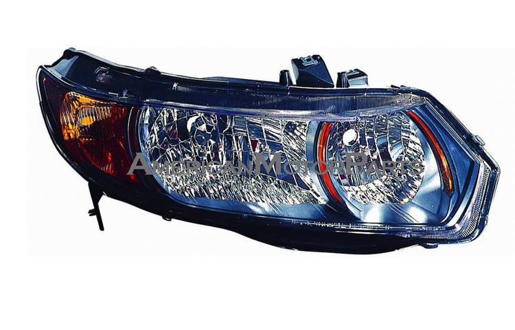 Right passenger side replacement headlight 06-08 honda civic 2dr 6-speed