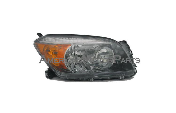 Passenger replacement headlight w/ black bezel 06-08 toyota rav4 sport model