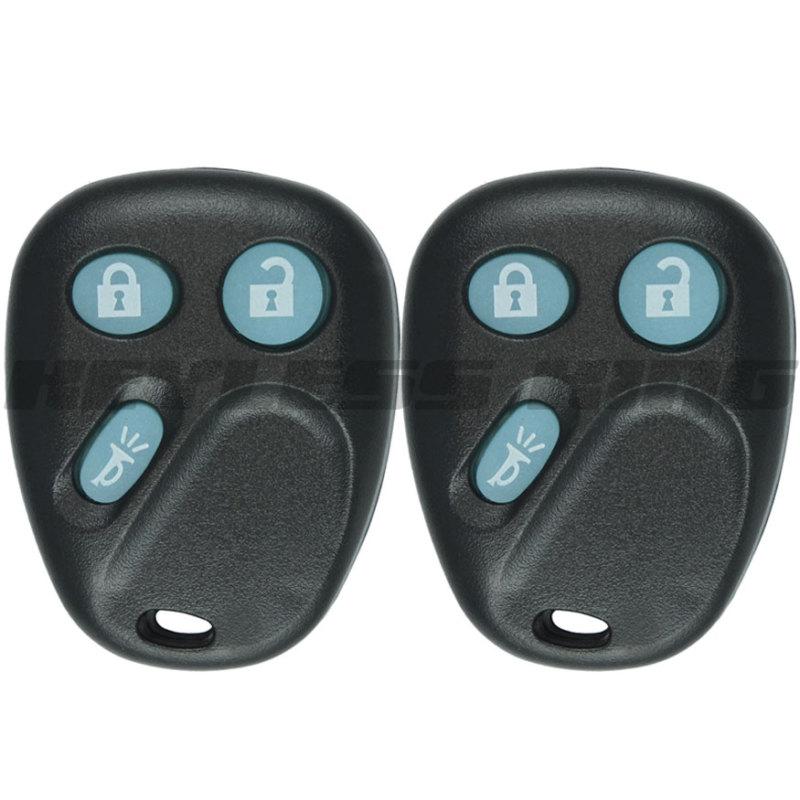 2 new glow in the dark replacement keyless remote key fob clicker control alarm