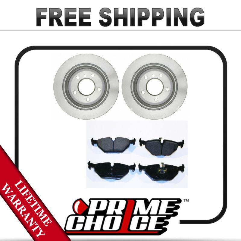 Rear kit (2) brake rotors and (1 set) premium brake pads with lifetime warranty