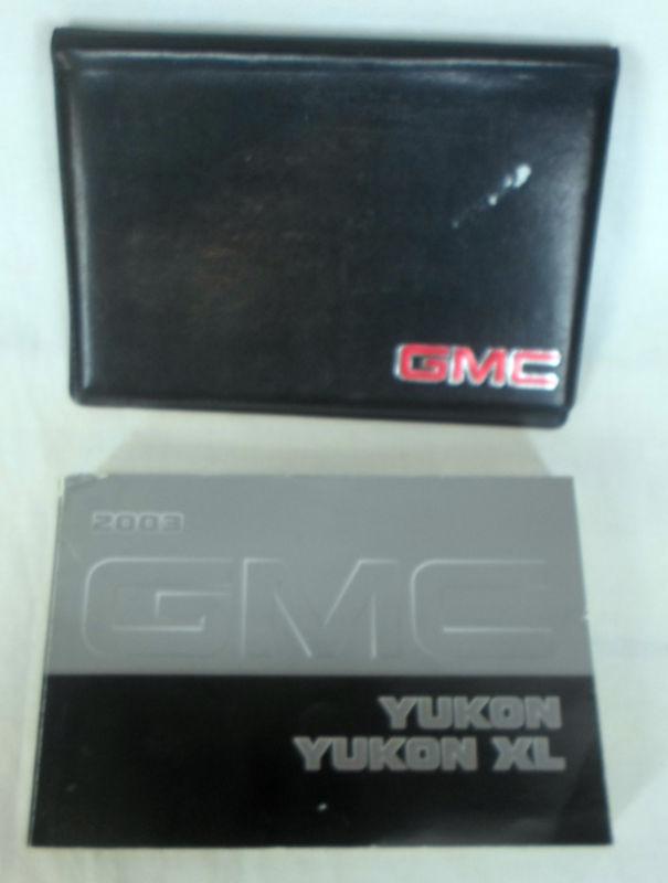 2003 gmc yukon denali yukon denali xl owners manual set with case free shipping!