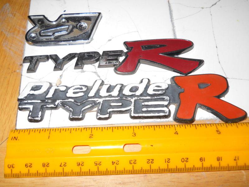 1989 honda prelude type r emblems lot as-is