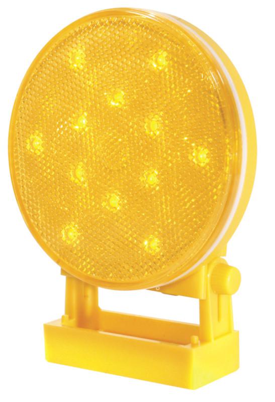One grote 77923 yellow battery operated portable led warning light