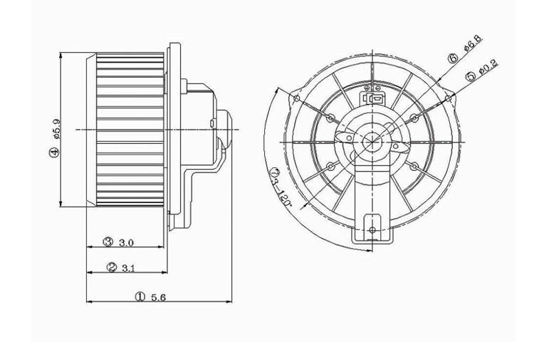 Replacement blower motor assembly toyota rav4 toyota celica scion tc 8710320160