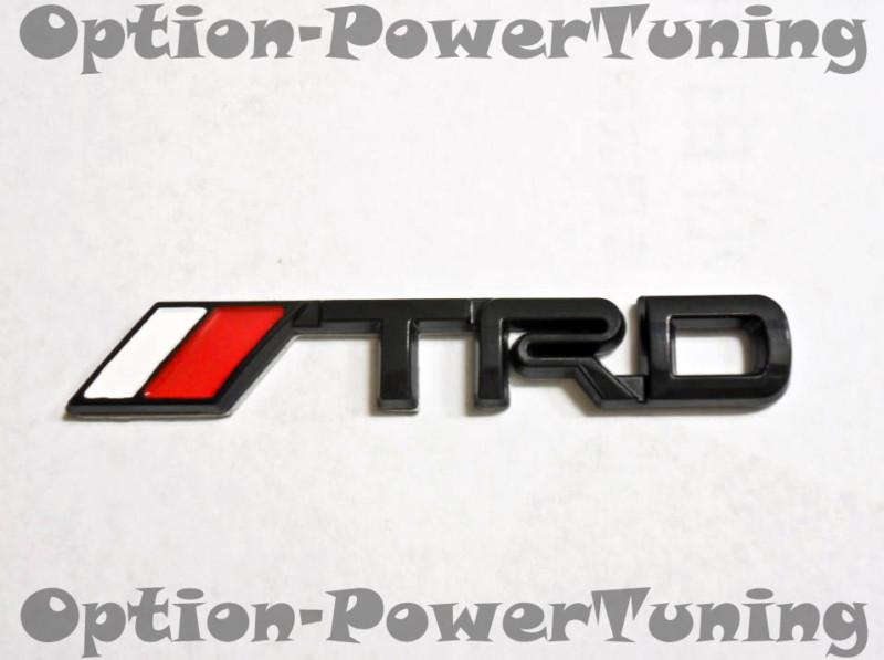 Toyota trd emblem badge sticker logo supra tc black small jdm new