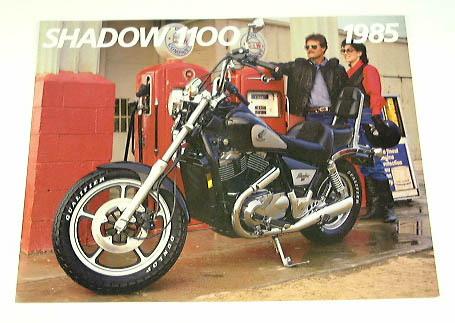 1985 85 honda shadow 1100 motorcycle brochure 