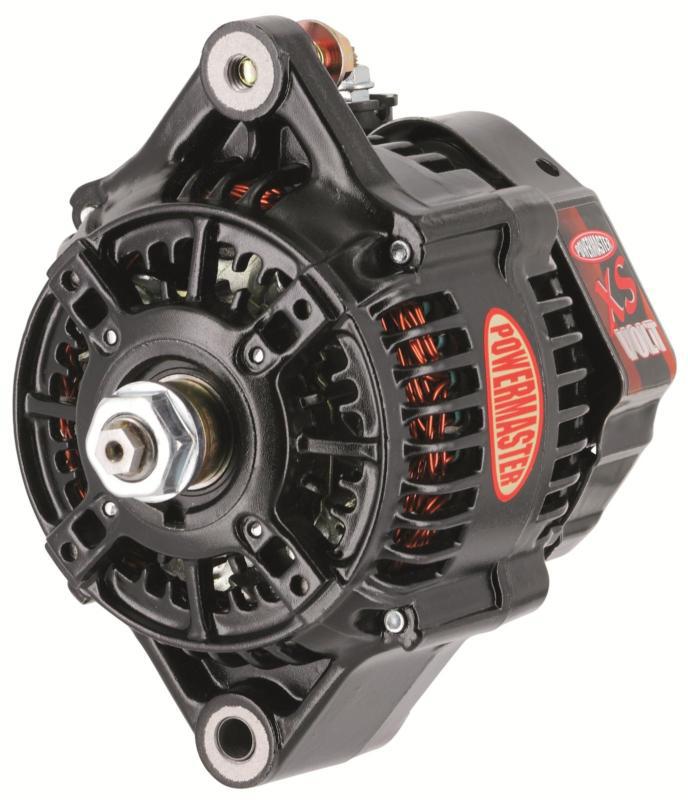 Powermaster race alternator 150 amps black powdercoated v nippondenso case 8158