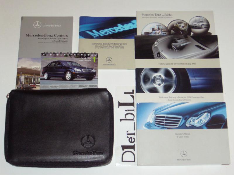 Oem 2006 mercedes benz c class owners manual set w/ oem mercedes benz case