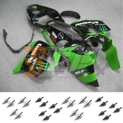 Free bolt kit! body fairing kit bodywork for kawasaki ninja zx9r 2002 2003 aa