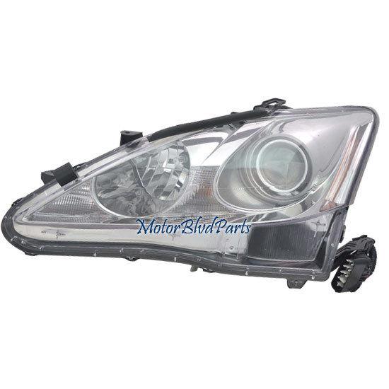 09-10 lexus is250 is350 sedan halogen headlamp headlight driver left lh l