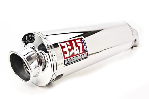 04-05 zx1000 zx-10r yoshimura rs-3 oval race slip-on - stainless steel 1415255