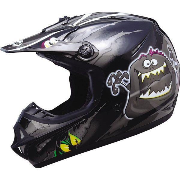 Silver/black s gmax gm46y-1 kritter ii youth helmet