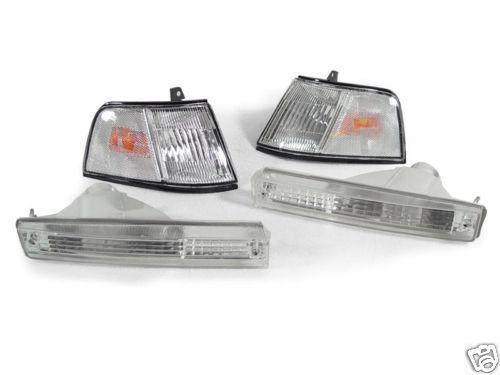 Depo 1990 1991 honda civic 4dr sedan clear corner + bumper lights usa free ship