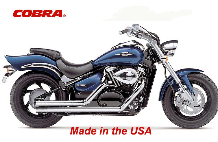 Cobra streetrods chrome exhaust #3717 suzuki vl800 intruder volusia 2001-04  nib