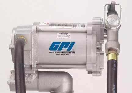 Gpi m-3220-ml 230v ac electric vane pump for fuel w/man. nozzle-20 gpm / 76 lpm