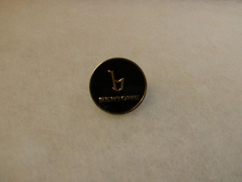 Bertone cloisanne lapel pin, black