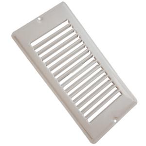 Ap products floor register w/o damper, 4" x 8", white 013-631