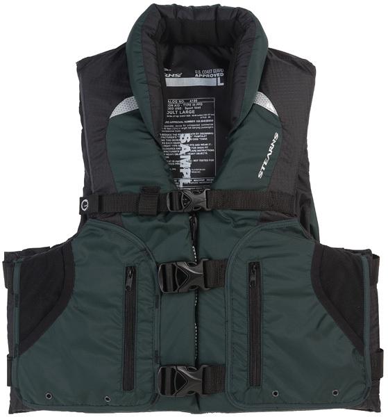 Stearns competitor life vest - green/black - 54" - 56" 2000007037