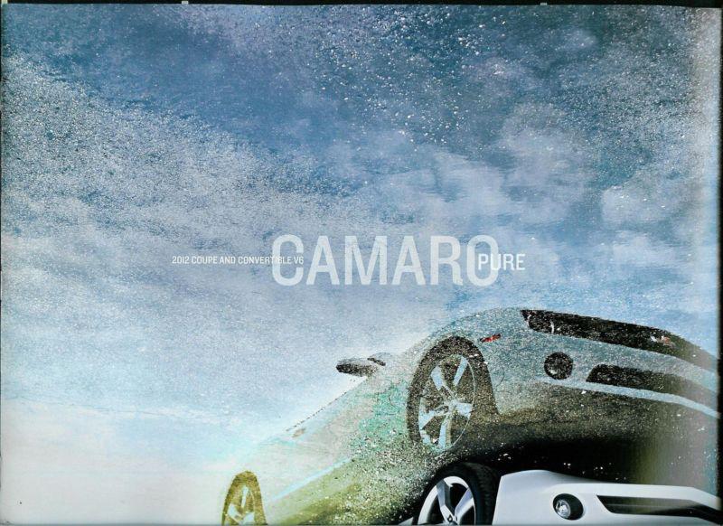 2012 chevy camaro brochure 22 pages convertible coupe 2ss iss 2lt ilt 6.2l 426hp