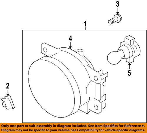 Subaru oem 84501fj000 fog light-fog lamp assembly