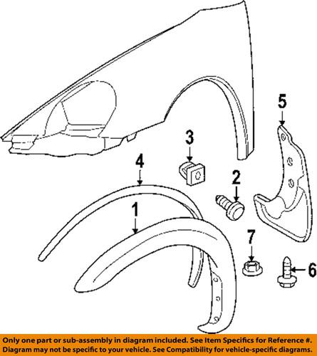 Toyota oem 538510r020 fender-flare pad