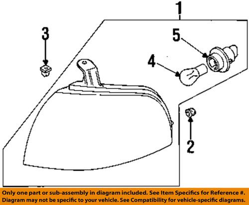 Subaru oem 84101ac050 park/turn lamp