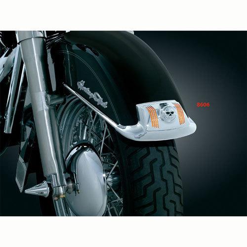 8665001 kuryakyn 8606 zombie fender tip lens grill set for harley