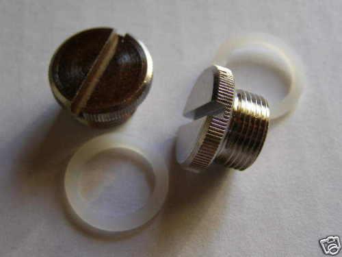 Norton ,triumph, bsa  amal concentric carb drain plugs , free ship to usa stk014