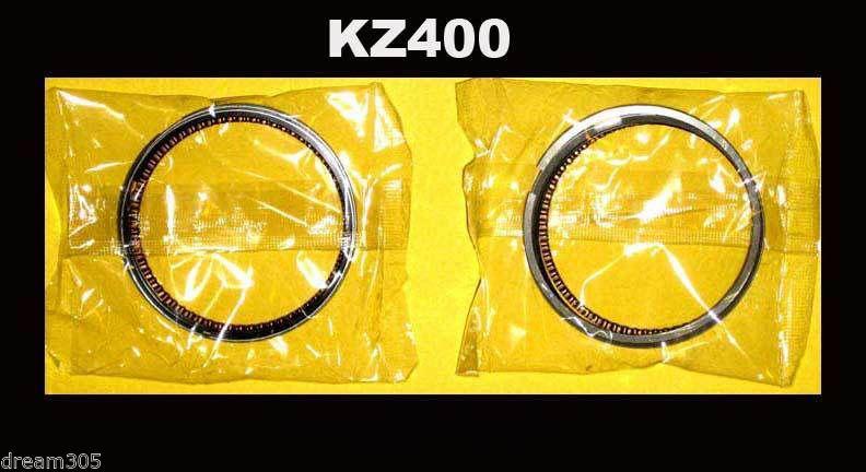 Kawasaki kz400 z400 piston rings set x 2 std size 1978 1979 1980 1981 motorcycle