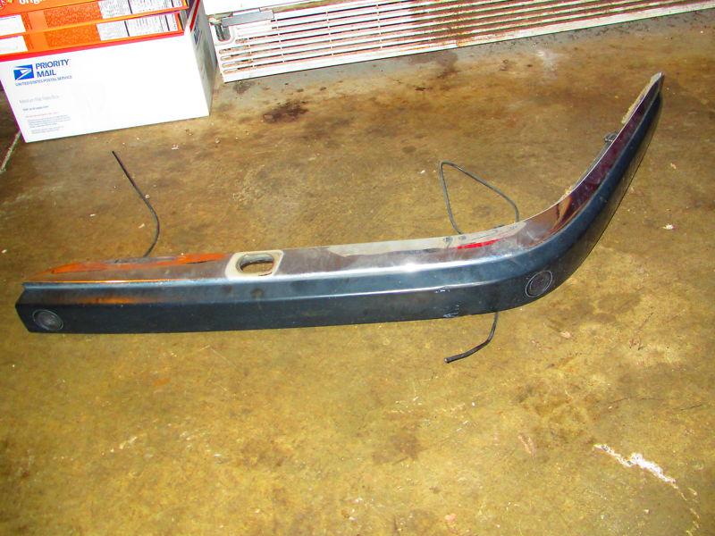 Bmw e38 oem front bumper left driver trim molding rocker chrome cover oem sensor