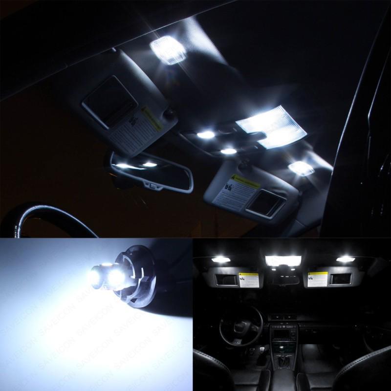 9 x xenon white led interior lights package for 2011 - 2013 trunk dome light --