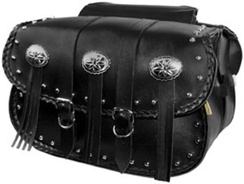 New willie & max warror saddlebags, black, 14" x 10" x 4.5"