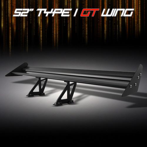 52" type i spec light weight aluminum jdm racing trunk black gt wing spoiler