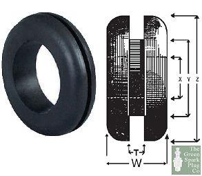 Durite - 25 x wiring grommets - 19.05 bulk head hole 12.7 diameter