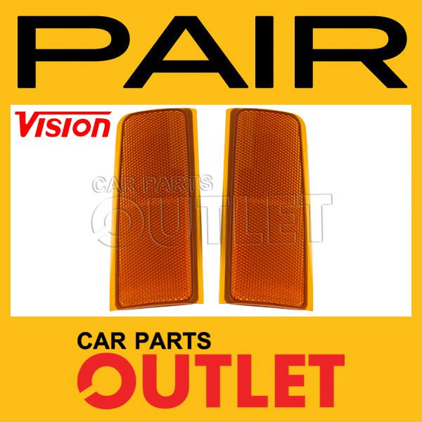 88-02 chevy gmc c/k side marker lamp light suburban c1500 c2500 seal beam pair