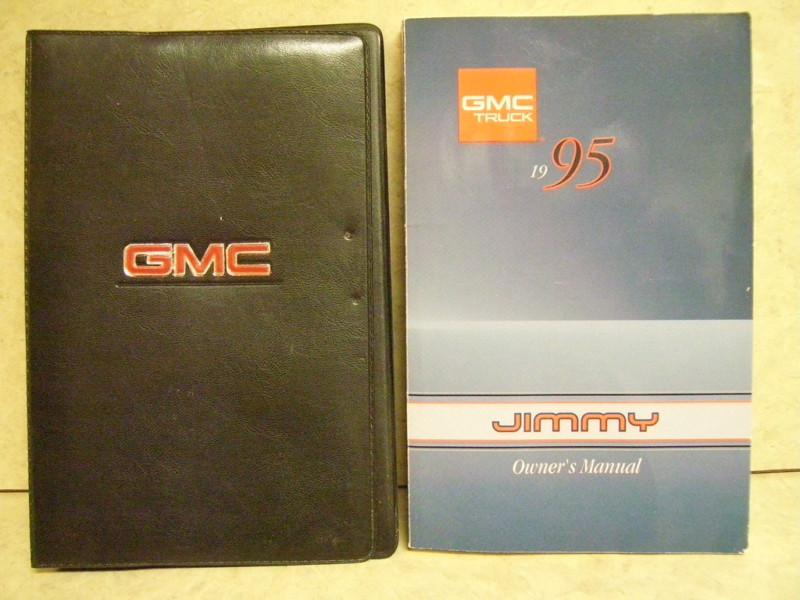 1995 gmc jimmy owners manual with case