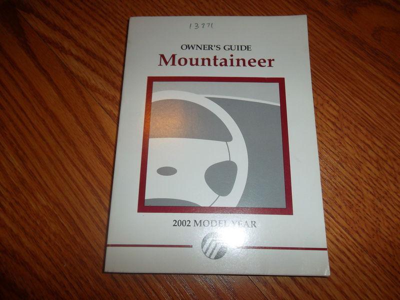 2002 mercury mountaineer  owner's manual