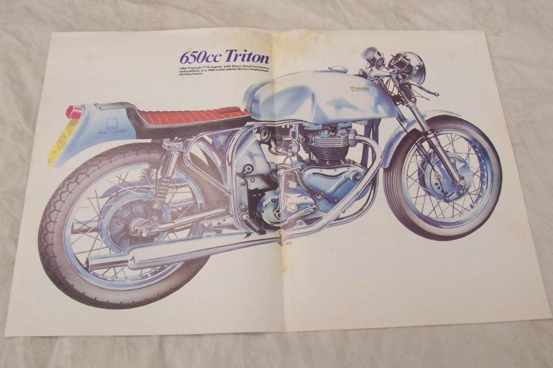 Triton 650 poster  ajs bmw ossa bsa norton matchless triumph bmw ossa