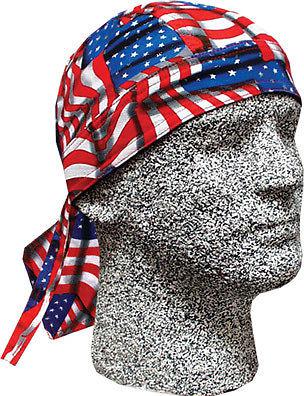 Danbanna deluxe: repeat usa flag bandana du doo rag cap wrap motorcycle biker 