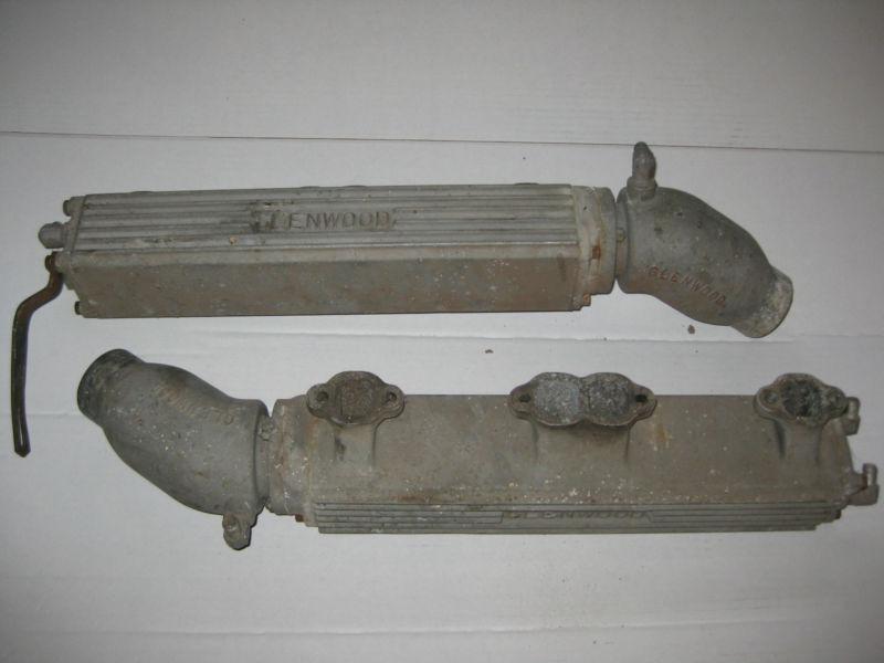 Glenwood aluminum headers marine boat vintage sbc