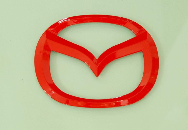 Mazda 3 2 rear trunk lid logo badge red color emblem